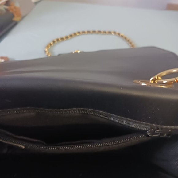 Elka Black Quilted Studded Shoulder Bag - Picture 6 of 6